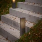 Aluminiowy słupek ogrodowy na schody Sidara 45 antracyt - Nordlux