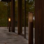 Brązowa lampa ogrodowa do oświetlania ścieżek Sidara 95 IP44 - Nordlux