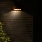 Brązowy kinkiet elewacyjny Marcellio Nordlux - z czujnikiem ruchu PIR - bez prądu