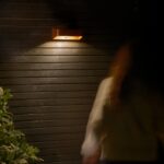 Brązowy kinkiet solarny Marcellio Nordlux - z czujnikiem ruchu PIR - na elewację