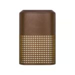 Brązowy kinkiet zewnętrzny elewacyjny Sidara IP54 - elegancki