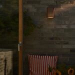 Brązowy kinkiet zewnętrzny na elewację Sidara IP54 aluminium - perforowany klosz