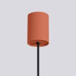 Ceglasta lampa wisząca do kuchni Halo - energetyczny akcent w tonacji ziemistych czerwieni