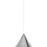 Chromowana lampa wisząca nad stół Tip 38 - stożek