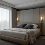 Czarny kinkiet Bubble - dwa kuliste szklane klosze i reflektor