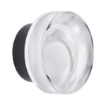 Czarny kinkiet LED Carmello do sypialni - prążkowany klosz