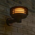 Czarny kinkiet elewacyjny Cirella Nordlux do oświetlenia domu