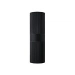 Czarny kinkiet na elewację Kyklop Ripple Maxi IP54 - góra dół - ryflowana tuba