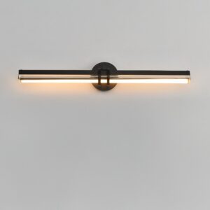 Czarny kinkiet nad lustro Lovely LED 58 cm - podłużny