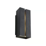 Czarny kinkiet zewnętrzny Clarini Nordlux IP54 - góra dół