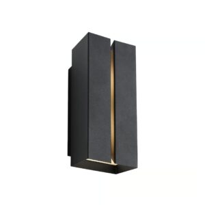 Czarny kinkiet zewnętrzny Clarini Nordlux IP54 - góra dół