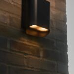 Czarny kinkiet zewnętrzny Nico Round Maxi IP54 - oświetlenie domu