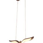 Dekoracyjna lampa wisząca nad stół Gufo LED - różowe złoto