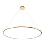 Duża lampa wisząca Circle Slim 120 złota - cienki ring LED - nowoczesna