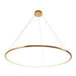 Ekskluzywna lampa wisząca Circle Slim 120 cm złota - smukły ring LED