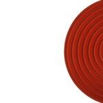 Kinkiet dekoracyjny Minos 3 czerwona terakota do salonu - płaski