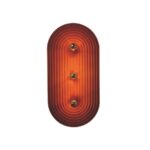 Kinkiet dekoracyjny Minos 3 czerwona terakota - zamsz