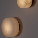 Kinkiet plafon Rock 18 do toalety IP44 - okrągły klosz z naturalnego alabastru