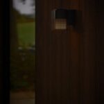 Kinkiet zewnętrzny na elewację domu Sidara IP54 czarny - nowoczesny