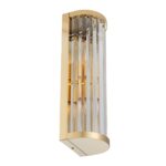 Kryształowy kinkiet Exellent złoty do eleganckiego salonu - w stylu glamour