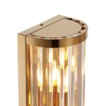 Kryształowy kinkiet Exellent złoty podłużny - art deco