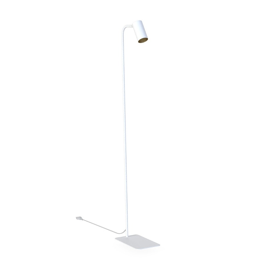 Lampa podłogowa do czytania Mono biało-złota - Nowodvorski