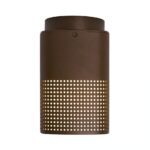 Lampa sufitowa zewnętrzna do zadaszonego tarasu Sidara brązowa IP54 - Nordlux