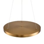 Lampa wisząca Alchemy 60 LED złota - z naturalnego alabastru - do eleganckiego salonu