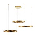 Lampa wisząca Circle 3 ringi LED o średnicy 60 cm do salonu