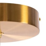 Lampa wisząca Circle 2 okręgi LED 60+60 - mosiądz - 1