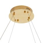 Lampa wisząca Circle Slim 120 cm polerowane złoto - cienki ring LED