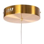Lampa wisząca Circle do eleganckiej jadalni 60+80+80 mosiądz - 3 pierścienie LED