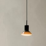 Lampa wisząca Onda do salonu z gradientowym szklanym kloszem - z dmuchanego szkła