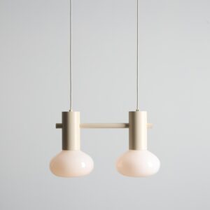 Lampa wisząca dekoracyjna Flo 2 Cream - nowoczesna