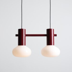 Lampa wisząca nad stół Flo 2 Ruby - Aldex - dwupunktowa