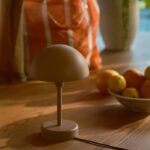 Lampka akumolatorowa Ellen To-Go IP44 na stół w ogrodzie - brązowa