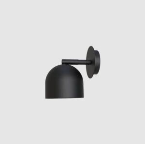 Malutki czarny kinkiecik Rio 9 loft - metalowy