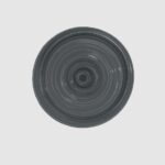 Mały grafitowy kinkiet z dmuchanego szkła Blink Loop - Robin