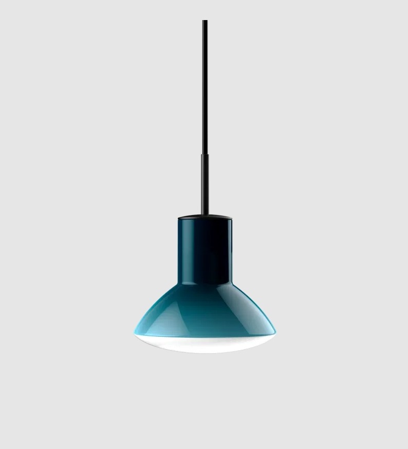 Niebieska lampa wisząca Onda gradientowa - Grupa Products