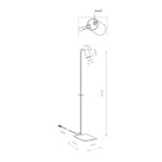 Nowoczesna lampa podłogowa Mono - Nowodvorski - wymiary