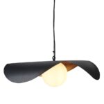 Nowoczesna lampa wisząca do sypialni Enzo 60 czarno-złota - loft