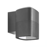 Nowoczesny aluminiowy kinkiet Sidara IP54 antracytowy - Nordlux