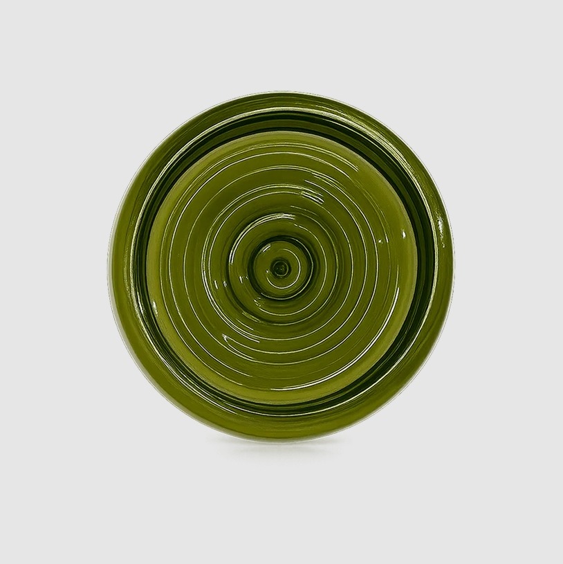 Nowoczesny szklany kinkiet Blink Loop do sypialni - okrągły