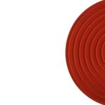 Owalny kinkiet ścienny Minos 2 na schody czerwona terakota - zamszowe wykończenie