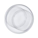 Plafon Carmello z okrągłym kloszem i czarnym wykończeniem