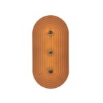 Płaski zamszowy kinkiet Minos 3 - żółty piasek