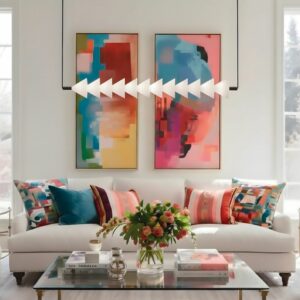 Podłużna lampa wisząca do salonu Boga - szklana