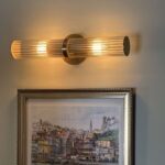 Podwójny złoty kinkiet Hampton 2 - nad obraz