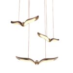 Potrójny zwis sufitwy Gufo 3 LED - dekoracyjny - ptaki