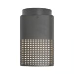 Spot sufitowy Sidara antracytowy IP54 - Nordlux - z perforowanymi otworami w kloszu